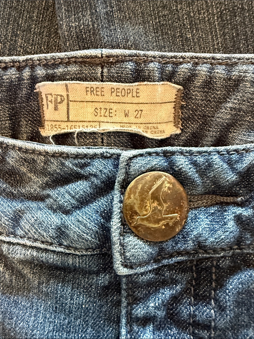 Free People Women’s Skinny Jeans With Ankle Zipper Size 27 - Picture 10 of 11